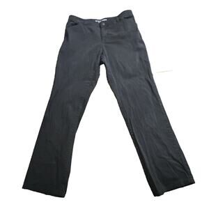 Genuine Dickies Women Black Pants Jeans Relaxed Cotton Spandex Straight Twill 10